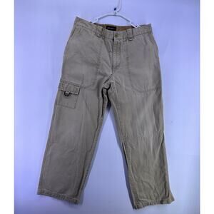 Vintage Eddie Bauer Cargo Khaki Pants Size 34 Long Pockets
